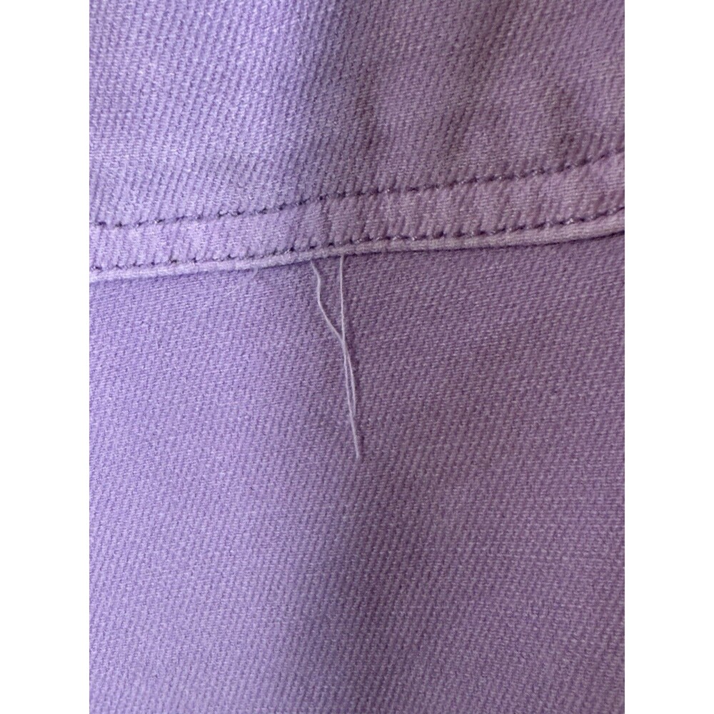 Lane Bryant Pull-On Knit Denim Shorts Women's Size 24 Purple High Rise NW 410672 - Picture 13 of 13